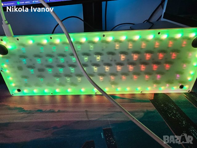 Механична RGB клавиатура за компютър 65% Womier Gateron Brown gaming keyboard геймърска светеща, снимка 5 - Клавиатури и мишки - 44354633