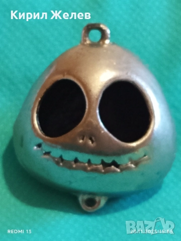 МЕТАЛЕН ТАЛИСМАН с ЛИКА на Джак Скелингтон от Кошмарът преди Коледа 51864, снимка 6 - Колекции - 52481103