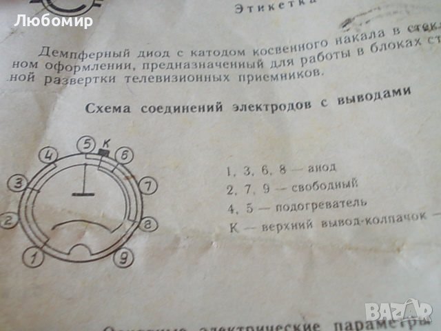 Радиолампа 6Д22С СССР, снимка 4 - Друга електроника - 37203975