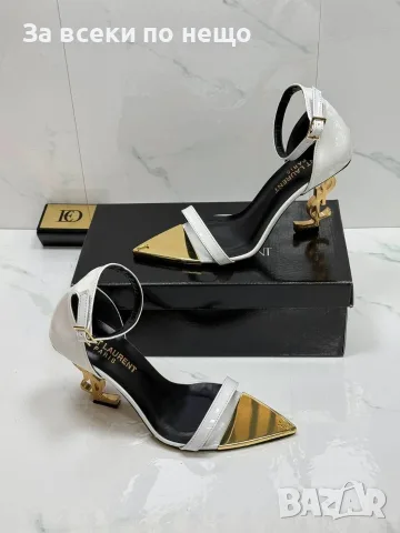 Yves Saint Laurent Дамски Дамски Елегантни Официални Сандали На Метален Ток-4 Цвята Код SB-28