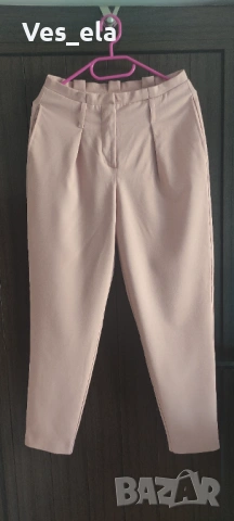 панталон с висока талия цвят пудра ONLY