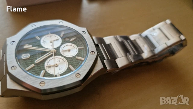 Чисто Нов Sapphero Royal Oak мъжки водоустойчив изчистен и стилен часовник, снимка 3 - Мъжки - 51239192
