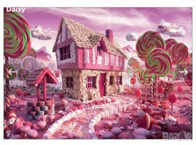 Диамантен гоблен Захарна цветна къща, снимка 2 - Гоблени - 31850316