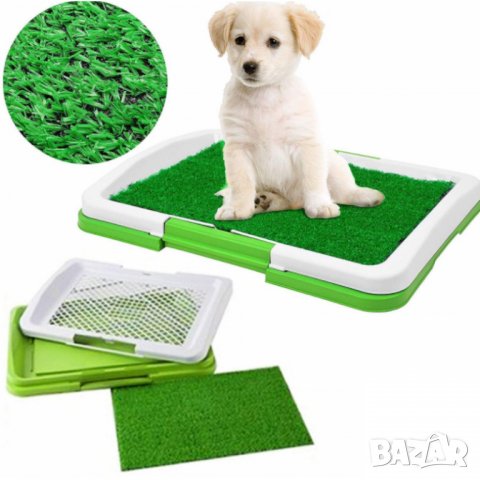 Puppy Potty Pad тоалетна за куче/котка с решетка и изкуствена трева, снимка 4 - За кучета - 39212388