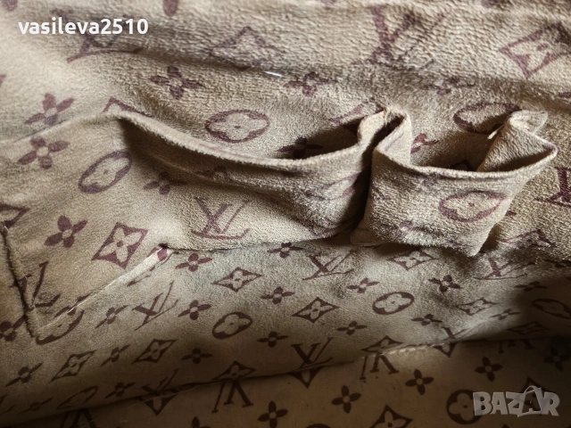 Louis Vuitton дамска винтидж лилава чанта , снимка 10 - Чанти - 53891161