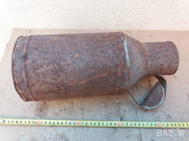 възрожденски метален гюм за мляко - 5 литра , снимка 4 - Антикварни и старинни предмети - 37273174