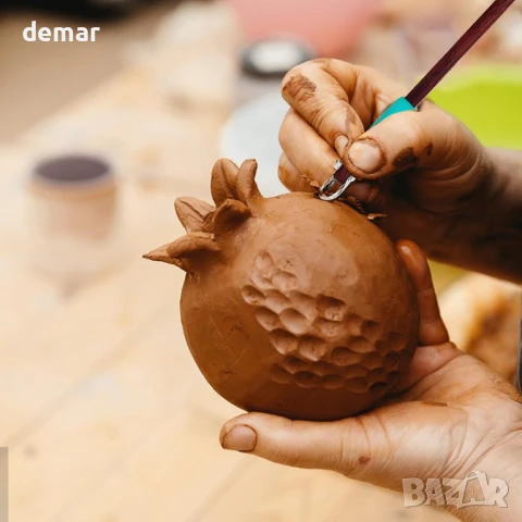 3 бр. стъргалки за глинени скулптури с противоплъзгаща дръжка, комплект инструменти, снимка 6 - Други стоки за дома - 50918694