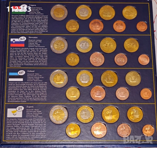 Голям албум с примерни евро монети на 7 държави, снимка 3 - Нумизматика и бонистика - 52669378