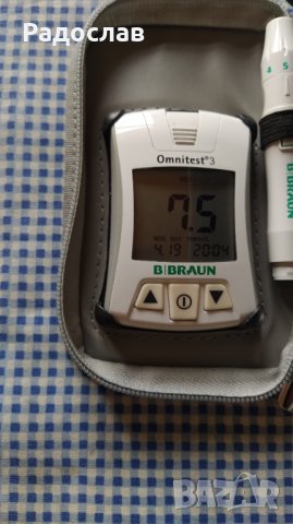 глюкомер BRAUN GERMANY , снимка 3 - Уреди за диагностика - 42910776