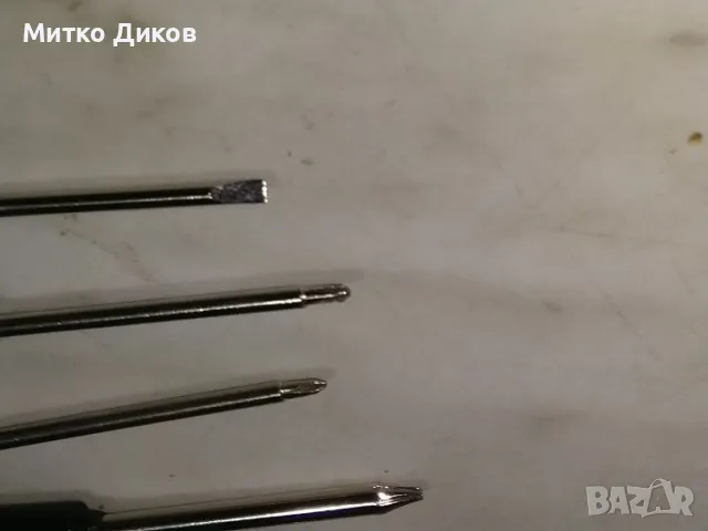 Комплект 18 броя часовникарски и златарски малки отвертки кръстати,прави и други, снимка 5 - Други - 48572441
