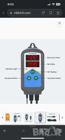 Контролер за температура / терморегулатор / ITC-306T/ двоен времеви цикъл / само отопление, снимка 4 - Разсади - 40704789