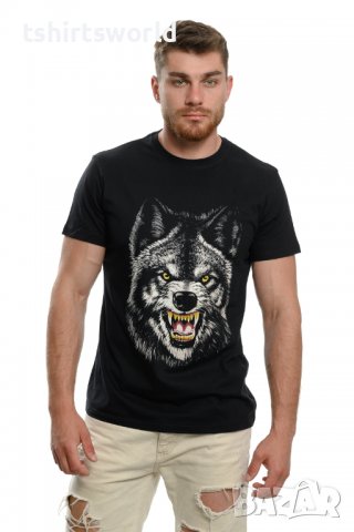 Нова мъжка тениска с дигитален печат Вълк, Серия вълци, снимка 8 - Тениски - 37638890