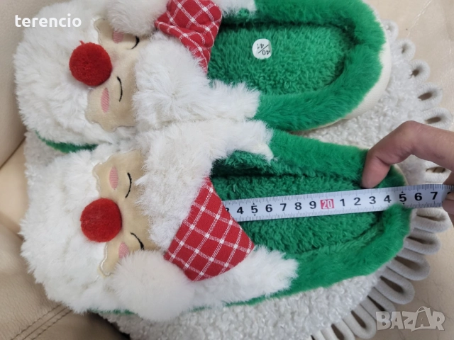 Нови коледни пантофи, снимка 4 - Пантофи - 52692846