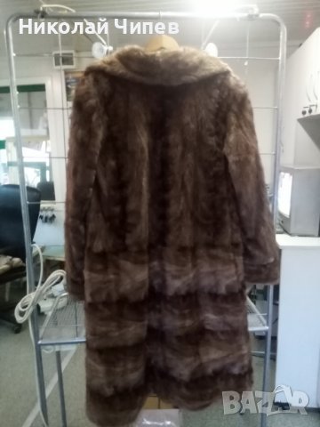 Продавам дълго палто от естествен  косъм  , снимка 4 - Палта, манта - 38797654