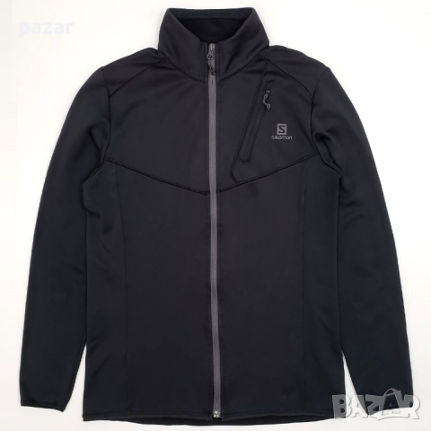 SALOMON DISCOVERY FZ AdvancedSkin Softshell Мъжко Горнище Полар Яке S-M, снимка 4 - Спортни дрехи, екипи - 52092468