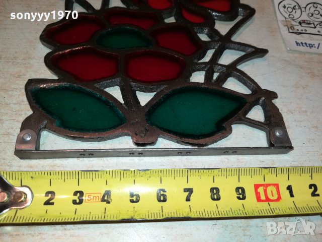 ВИТРАЖ ОТ ФРАНЦИЯ 16Х11СМ 1112211801, снимка 12 - Антикварни и старинни предмети - 35106850