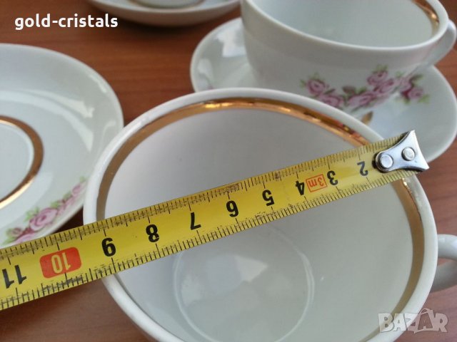 Руски порцелан за чай кафе, снимка 3 - Антикварни и старинни предмети - 33760800