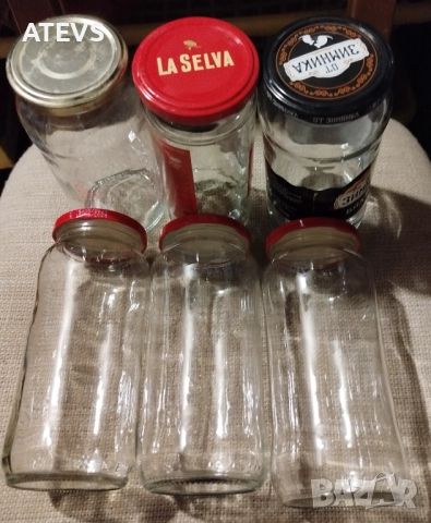 Стъклени буркани, снимка 2 - Буркани, бутилки и капачки - 51696197