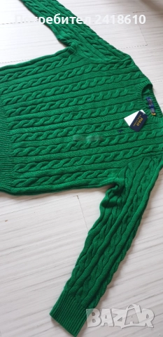 POLO Ralph Lauren Cable Cotton / Knit Mens Size L НОВО! ОРИГИНАЛ! Мъжки Пуловер!, снимка 10 - Пуловери - 51572409
