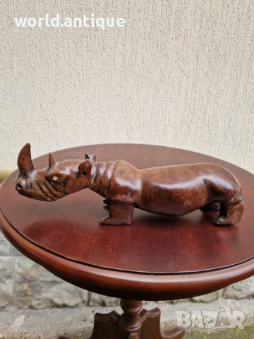 Страхотна антикварна африканска дървена фигура статуетка , снимка 2 - Статуетки - 53063991