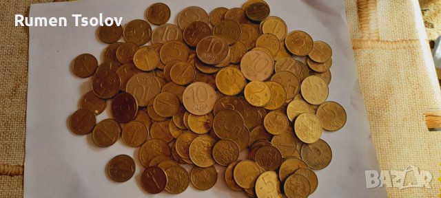 Лот монетки 10 лева 5 лева 1 лев 2 лева и 50 стотинки1992 година , снимка 3 - Нумизматика и бонистика - 36965421