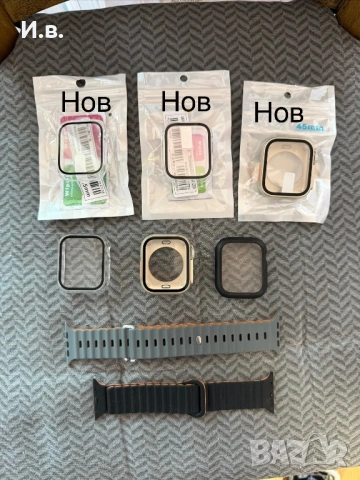 Apple Watch 9 + кейсове и каишки, снимка 7 - Смарт часовници - 53141127