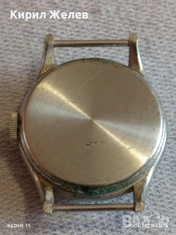 Стар механичен часовник мъжки Services Aerist made in England работи 51478, снимка 8 - Антикварни и старинни предмети - 52350373