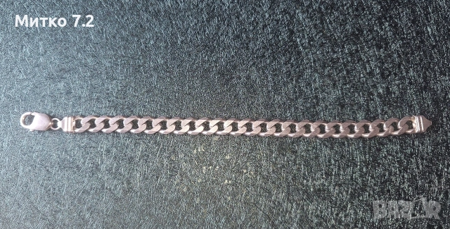 сребърна гривна - 9, снимка 9 - Гривни - 54304066