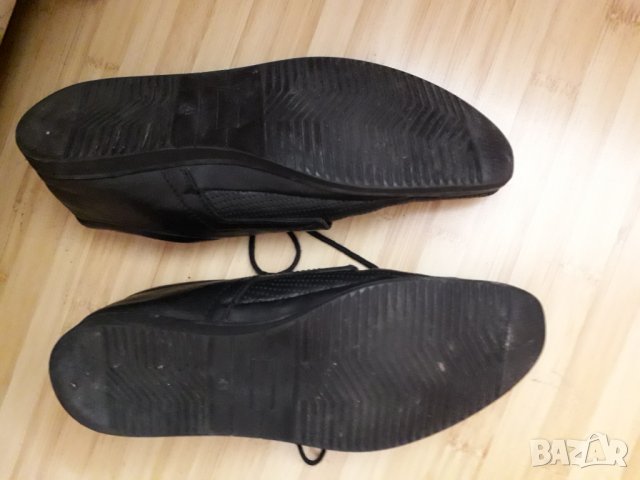 Мъжки летни черни обувки на дупки с връзки, снимка 5 - Ежедневни обувки - 30022834