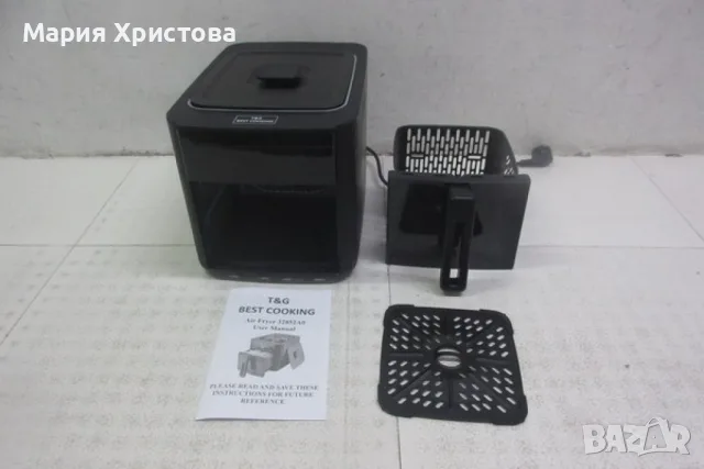 Air Fryer 32852A  Две в 1/  4.3L + top grill - 1500W (NEW)., снимка 2 - Уреди за готвене на пара - 55747798
