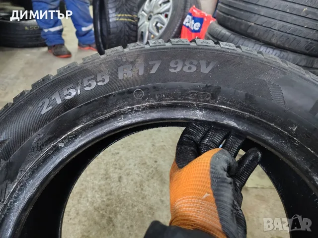 2бр.зимни гуми KUMHO 215 55 17 DOT22 цена за брой, снимка 6 - Гуми и джанти - 55779842