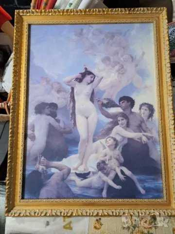 Картина на Адолфо Бугеро "Раждането на Венера ", снимка 2 - Антикварни и старинни предмети - 49316539