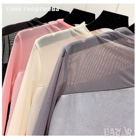 блуза с тюл, снимка 4 - Блузи с дълъг ръкав и пуловери - 29957394