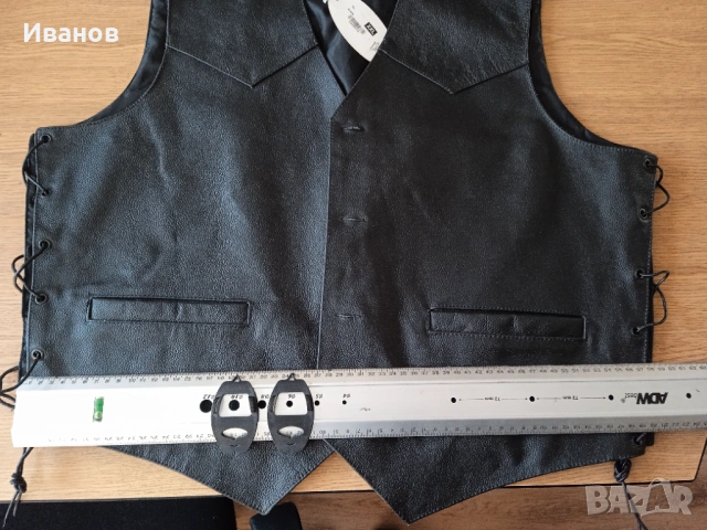 Кожен елек, снимка 4 - Други - 54337526