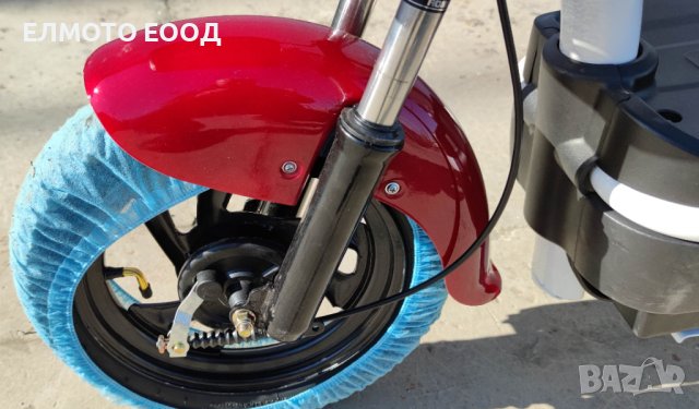 Електрически скутер модел B12 в червен цвят, снимка 9 - Мотоциклети и мототехника - 38455979