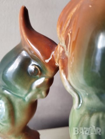 керамична статуетка-папагали, снимка 2 - Статуетки - 42165851