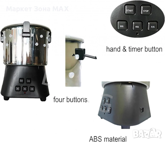 Машина за скубане на пъдпъдъци 12V, 220V 15W, снимка 3 - Други машини и части - 52968202