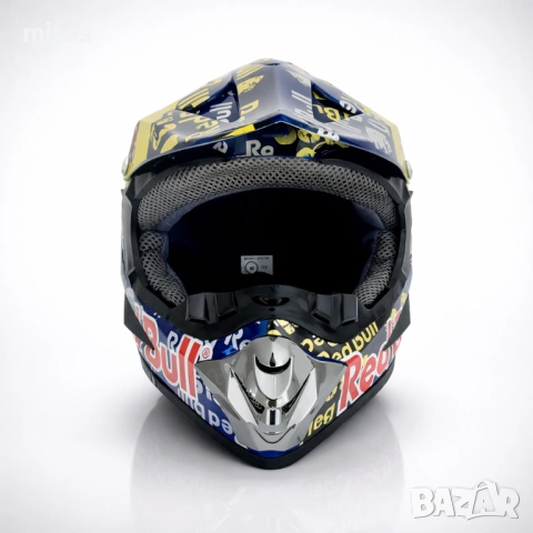 Кросова каска RED BULL, Full Face, DOT Сертификат, Размер: S; M;, снимка 6 - Аксесоари за велосипеди - 46768623