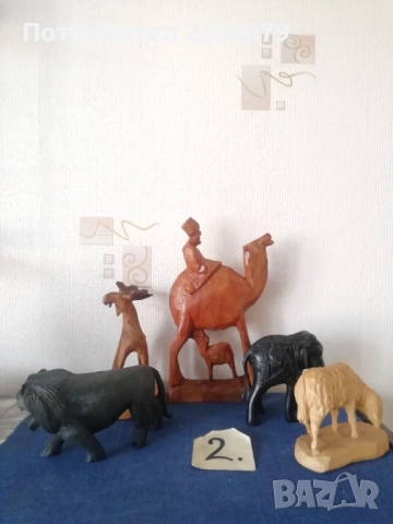 Стари дървени статуи на животни, от различни автори, години, държави. , снимка 8 - Статуетки - 52544011