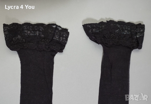 Identic S/M 20 den нови черни силиконови чорапи, снимка 6 - Бельо - 52701281