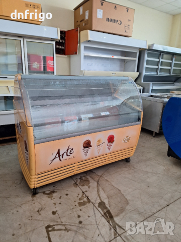 Професионална хоризонтална хладилна витрина за сладолед, снимка 3 - Витрини - 44774160