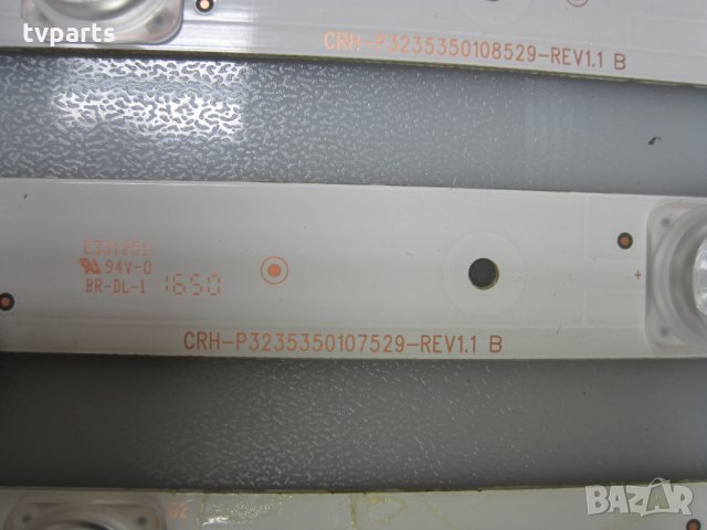 Лед подсветка CRH-P3235350107529-REV1.1 B TV TECHNIKA 32G22B-HD 100% работещи, снимка 2 - Части и Платки - 29930656