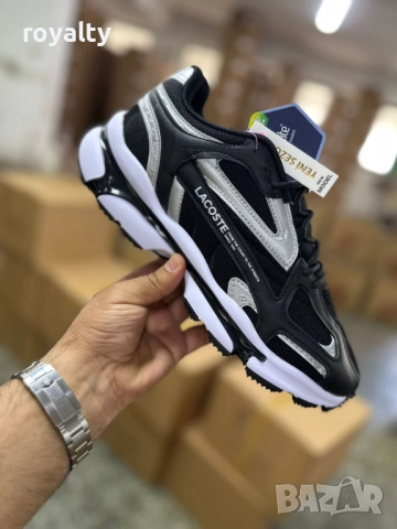 Lacoste Мъжки Маратонки Черно и Бяло 40-44 Номер 