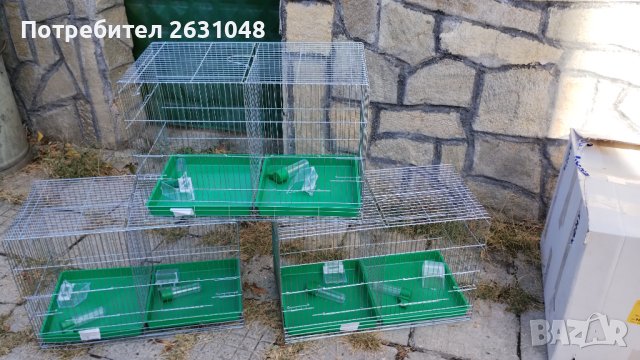 Клетка за канарчета двойна голяма XL , и за други птици, снимка 14 - Папагали - 38385741