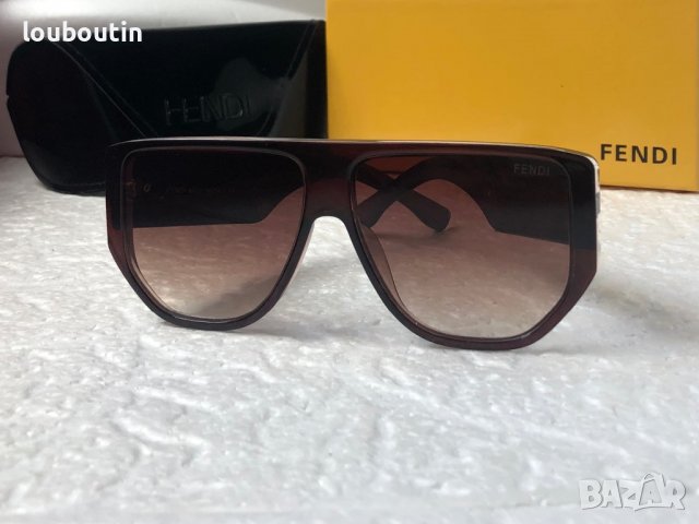 Fendi 2022 дамски слънчеви очила маска с лого, снимка 2 - Слънчеви и диоптрични очила - 37969365