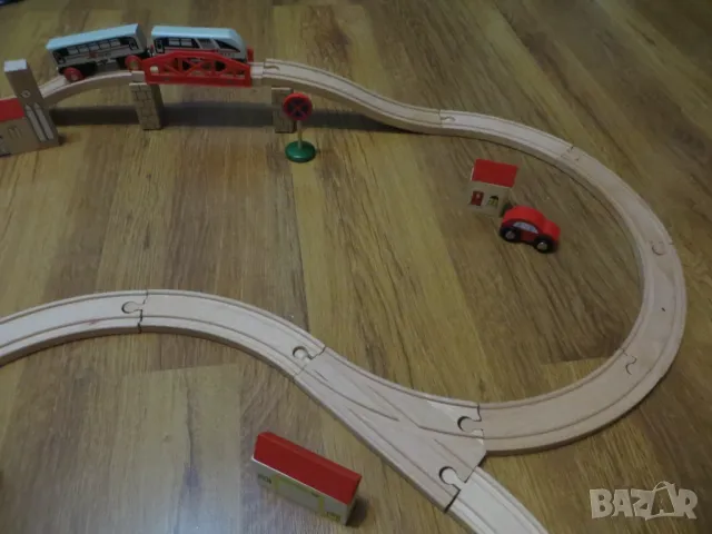 Дървено влакче, снимка 7 - Влакчета, самолети, хеликоптери - 48804341