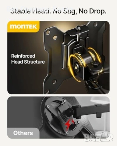 Нова регулируема Свободностояща стойка за монитор VESA 17-32 инча 10 кг, снимка 6 - Други стоки за дома - 54207793