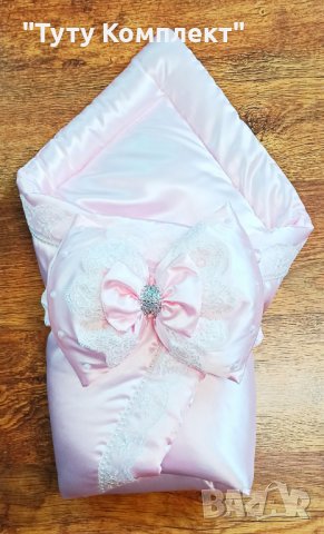 Сатенено порт бебе тип прегърни ме за изписване и за бебета от 0 до 6м, снимка 10 - Спално бельо и завивки - 37954349