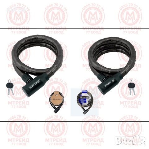 Заключващо устройство с железни прешлени FORCE 80см/18мм; 150см/18мм