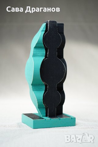 Малка пластика от дърво "Две към едно", снимка 10 - Други - 40359596